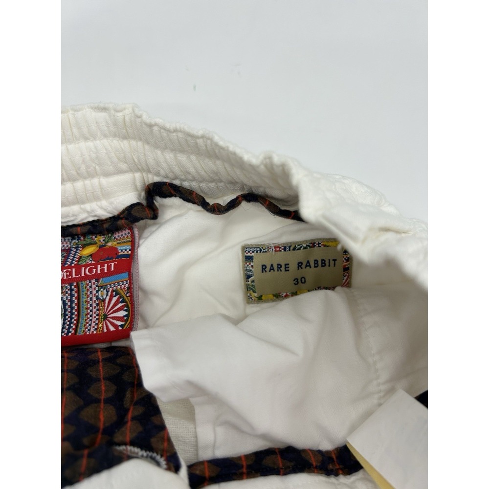Rare Rabbit Steo Summer Delight White Chino Shorts‎ Men's Size 30 - Picture 4 of 8